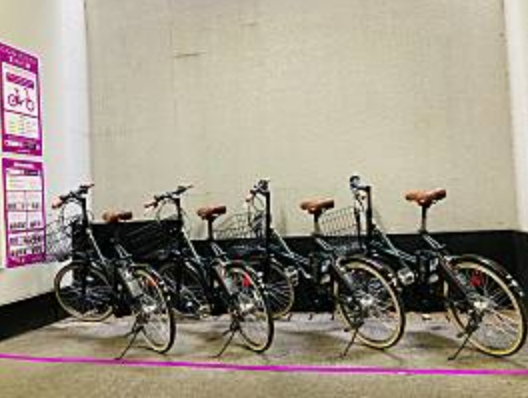 Bike rental port in Kyoto